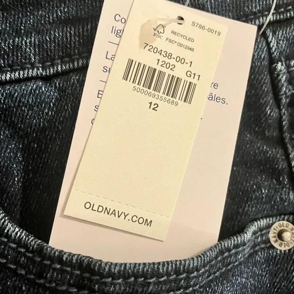 NWT Old Navy Button Fly Rockstar 360 stretch extra high rise Skinny Jeans sz 12 - Picture 3 of 5